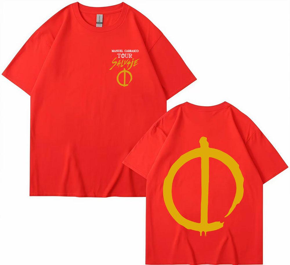 Rapper Manuel Carrasco Salvaje Tour 2025 Graphic T Shirt Vintage Fashion Hip Hop 100 Cotton T Shirts Men Women Comfort T Shirts