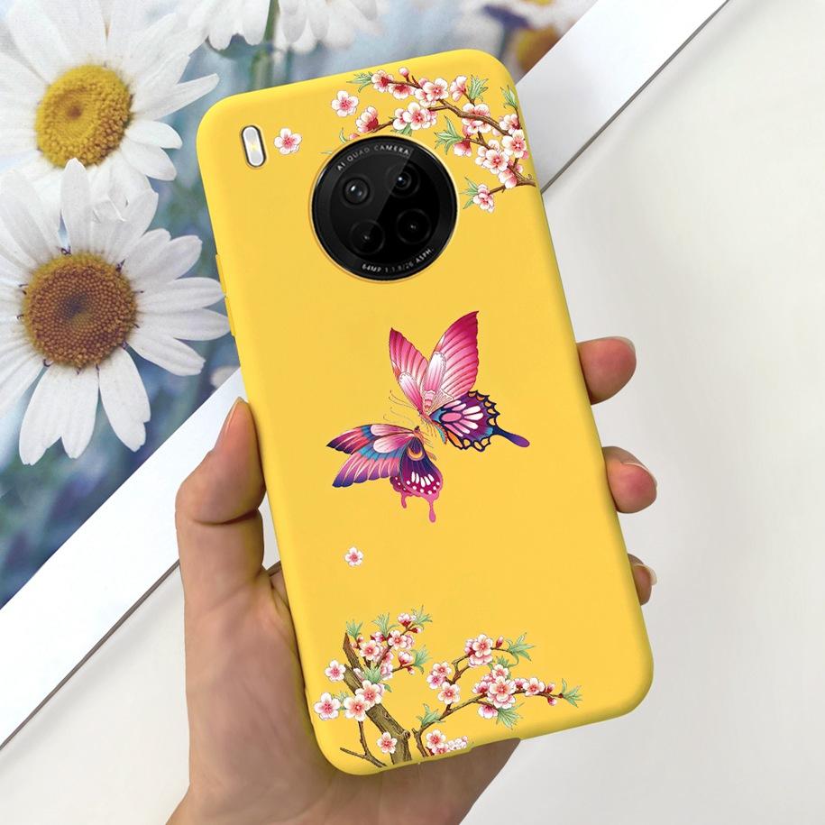 For Huawei Y9a 2020 Silicone Case FRL-22 FRL-23 Cute Astronaut Love Heart Slim Soft TPU Phone Case on Huawei Nova Y9a Y 9A Cover