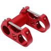 Bicycle Double Stem Riser 25.4MM Folding Bike Aluminium Alloy Adjustable Handlebar Stem