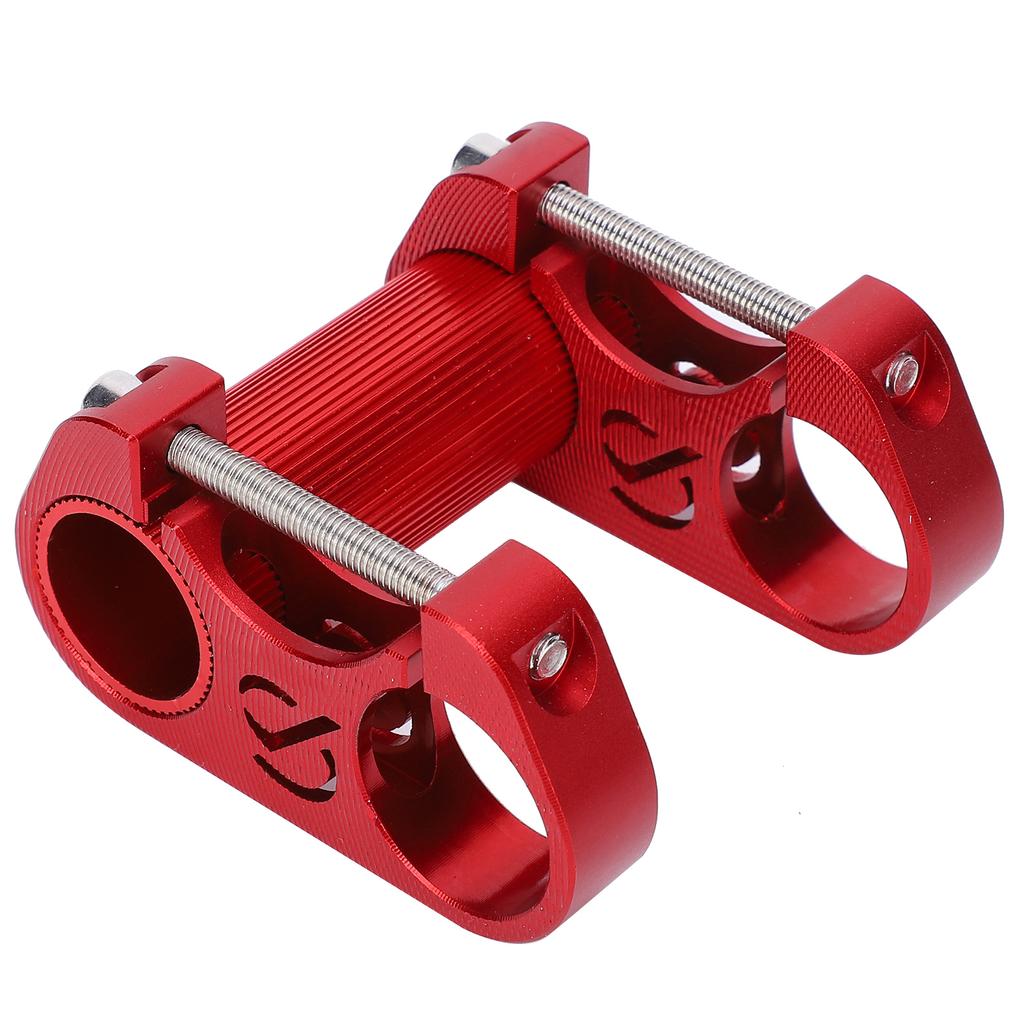 Bicycle Double Stem Riser 25.4MM Folding Bike Aluminium Alloy Adjustable Handlebar Stem