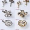 DIY Accessories Rhinestone Button Cover Detachable Clip-On Button  for Shirt Tuxedo Accessories