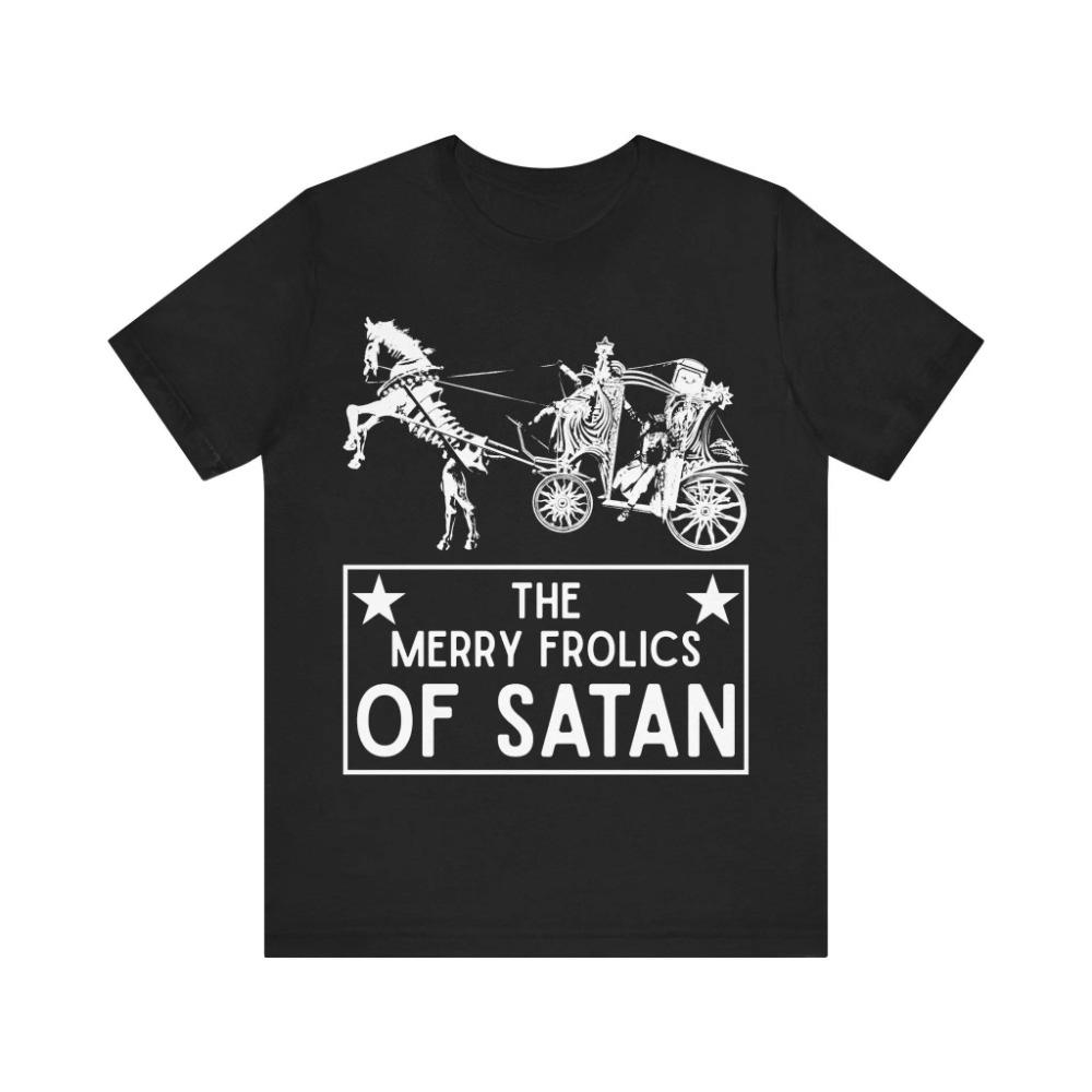 Satans Spielerischer Spaß Stummfilm Klassiker Film T-Shirt Horror T-Shirt Retro Film Stil Unisex Streetwear Oberteil für Alle Jahreszeiten