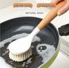 Multi-functional Long Handle Kitchen Brush for Pots & Dishes – Stiff Bristles