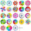12/24-Pcs Vibrant Acrylic Fidget Spinners - Party Favors, Easter & Holiday Gifts,Random Colors for Halloween/Thanksgiving/Easter