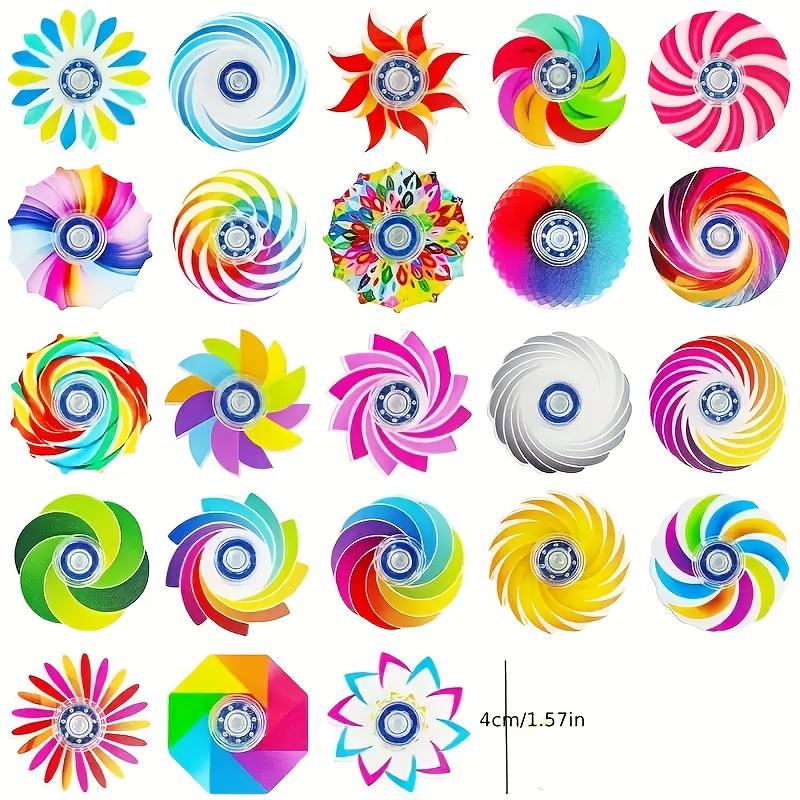 5/10/20pcs Mini Ranbow Fidget Spinner Sensory Stress Relief Toys Kids Birthday Party Favor Classroom Prize Goodies Bags Stuffer