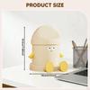 Desk Bin, Waste Storage Cute Bin with Lid for Living Room, , Vanity, Kitchen,
