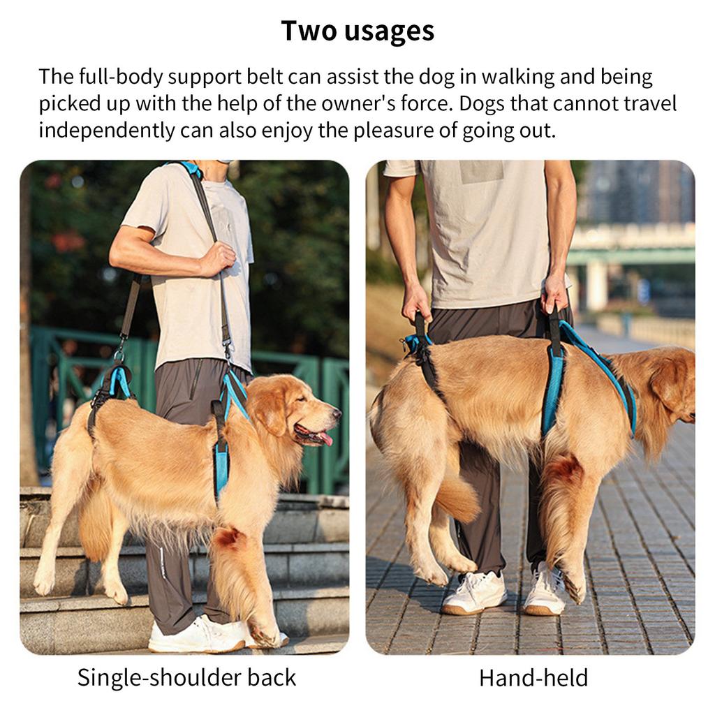 Elderly Dog Walking Harness Ergonomic Handle Balance Assistance Strap for Dog Rehabilitation Training Supportive Lift