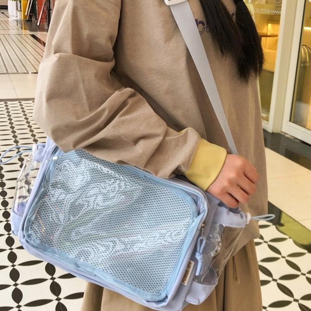 New Harajuku Casual Simple Nylon Shoulder Bag Large Capacity Daily Y2K Commuter Handbag Girl Cute Sweet Ulzzang Ita Bag 2026
