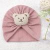 Spring New Children's Soft and Comfortable Pullover Hat, Baby Cute Bear Headscarf Hat, Baby Hat