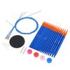 Circular Knitting Needle and Cable Set Blue Gold Color Double Head Interchangeable Needles for Home 
