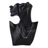 925 Stamped Silver Box Chain Simple Geometry Beans Pendant Necklace For Women Wedding Party Jewelry Christmas Gifts