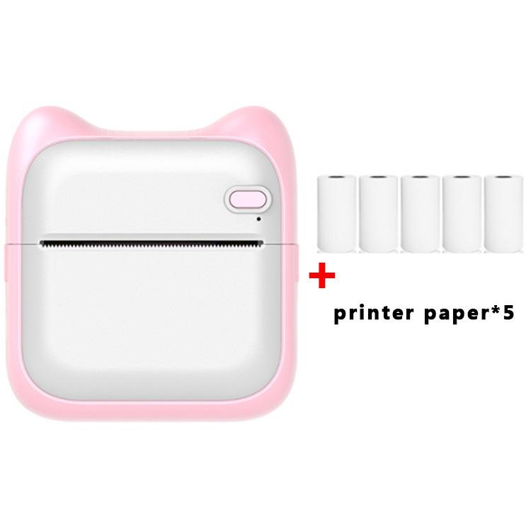 Mini imprimantă foto de buzunar Mașină de imprimare termică portabilă 190 dpi Conexiune BT fără fir pentru