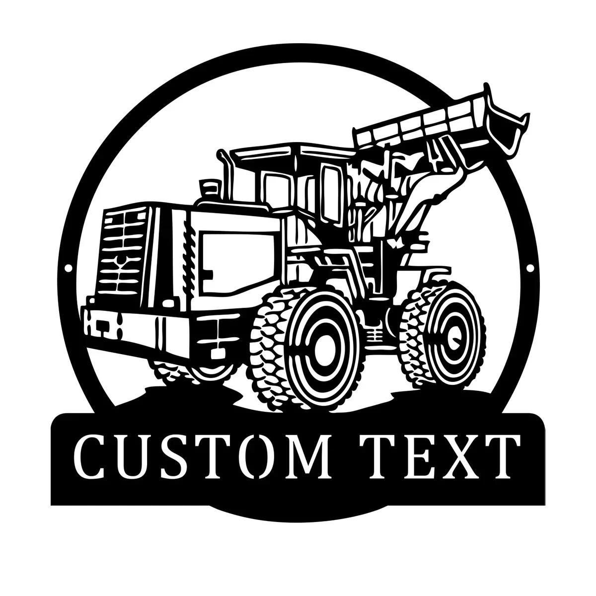 

Metal Wall Art Wheel Loader Bulldozer Heavy Equipment Gift for Truck Driver Man Cave Garage Decor