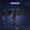 MOC Technical Gothic Mechanical Animals Dark Crow Model Building Blocks Assembly Bricks Toys Desktop Ornaments Adults Gifts