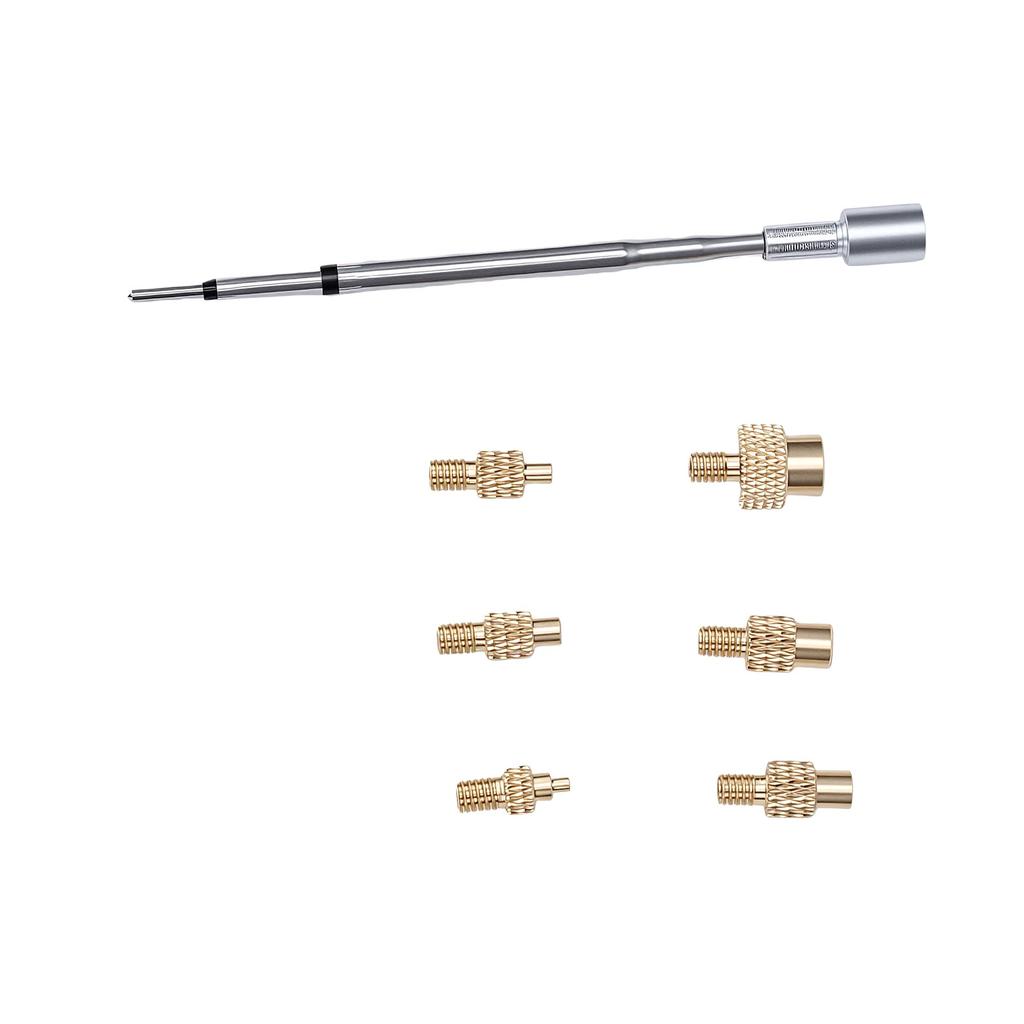 Heat Set Insert Tool Fit for C210 TS21 HS 02B Soldering Iron M2 M8 Brass Hot Melt Insert Nut Insertion Kit