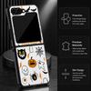 Halloween Ghost Pumpkin Case For Samsung Galaxy Z Flip 8 7 FE 6 5 4 Z Flip8 Flip7 Flip6 Flip5 Hybrid Leather Skin Hard PC Bumper Cover
