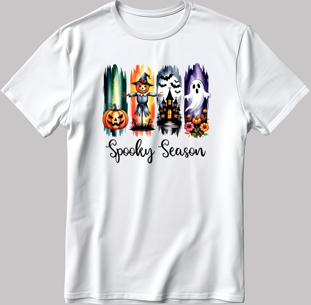 Spooky Season Halloween Spooky Funny S. Sleeve Men's / Women's T Shirt Mens Womens Tees Top V050