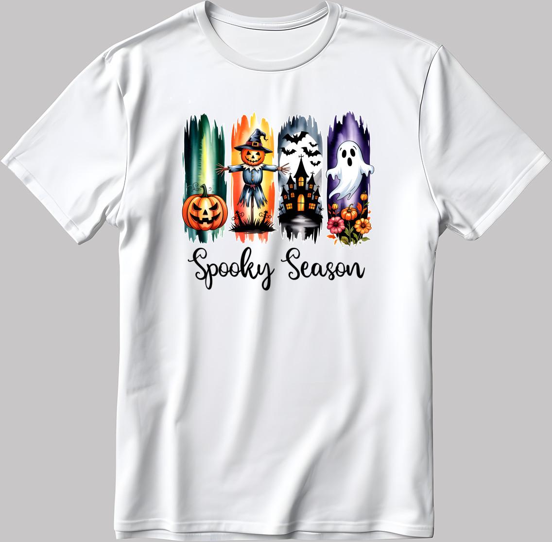 Spooky Season Halloween Spooky Funny S. Sleeve Men s / Women s T Shirt Mens Womens Tees Top V050 S