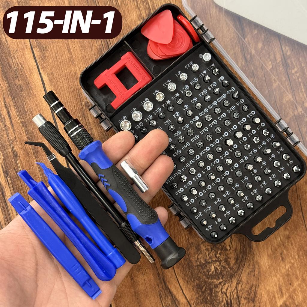 115 In 1 Mini Professional Magnetic Repair Tool Kit Multifunctional Precision Screwdriver Set for Phone Laptop Tablet PC Watch