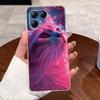 For Tecno Pova 7 Pro Ultra 5G Case LJ8 LJ9 Aesthetic Cute Cat Fashion Back Cover Techno Pova 7Pro 7Ultra Transparent Phone Case