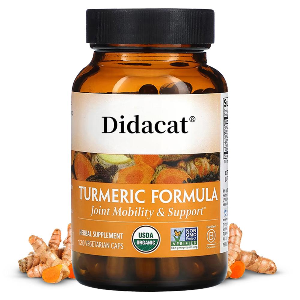 Curcumin Herbal Supplement, Containing Black Pepper, 120 Capsules.