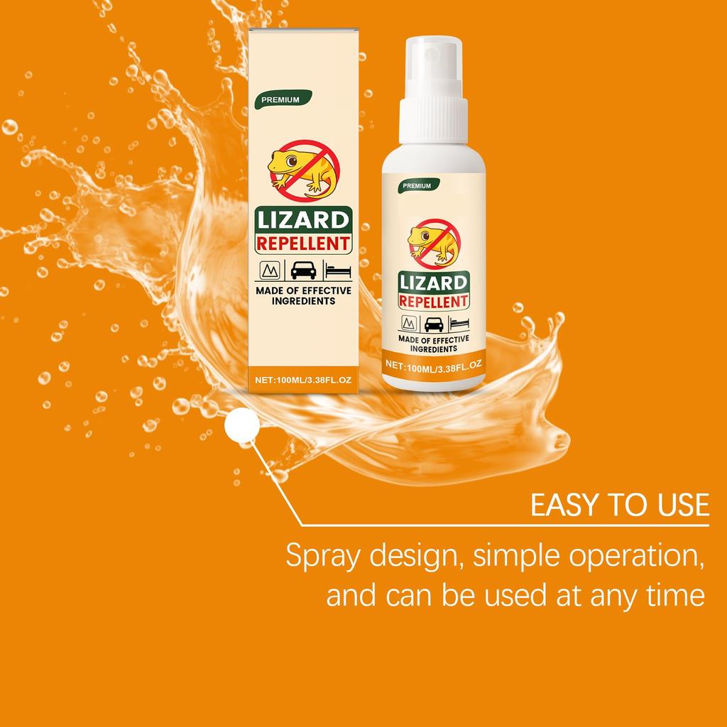 Echsenabwehrmittel Vertreibt Echsen einfach, sicher und effektiv, um eine geckofreie Umgebung zu erhalten, 100 ml