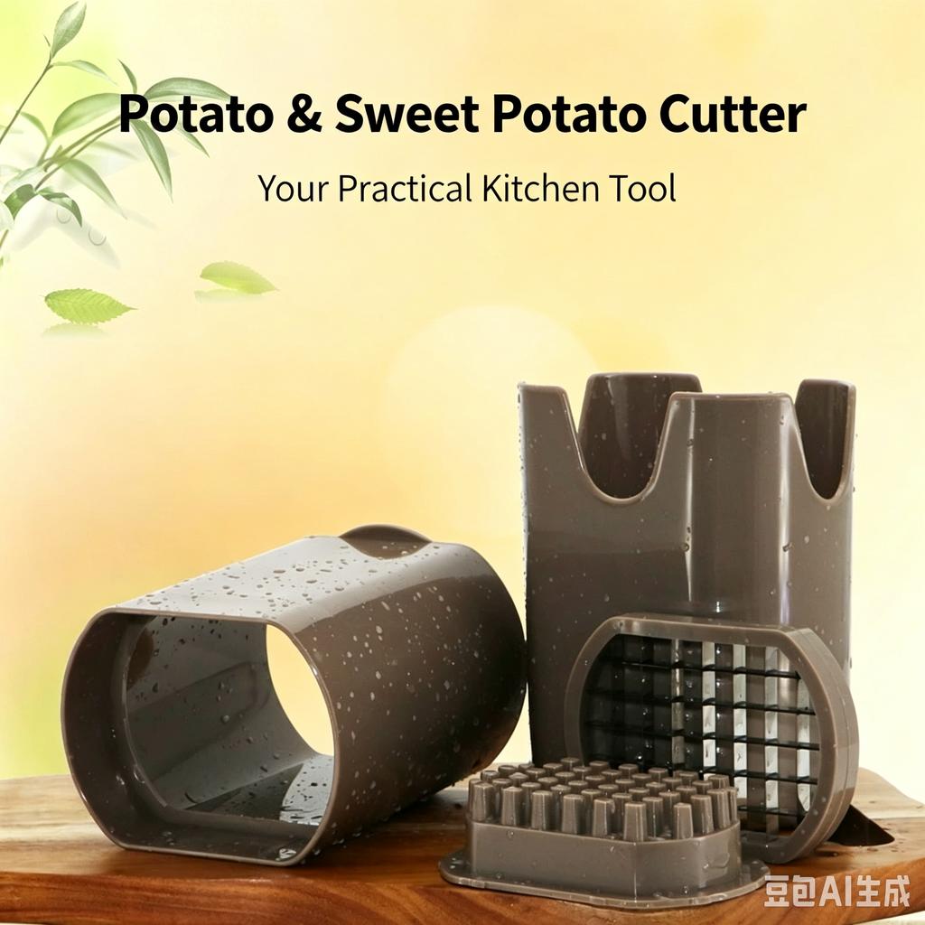 Manual Potato French Fry Cutter Stainless Steel Veggie Strip Slicer
