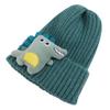 Winter Cute Kids Hats Handmade Thick Warm Soft Beanie Ear Warmer Knitted Cap Dinosaur Shape