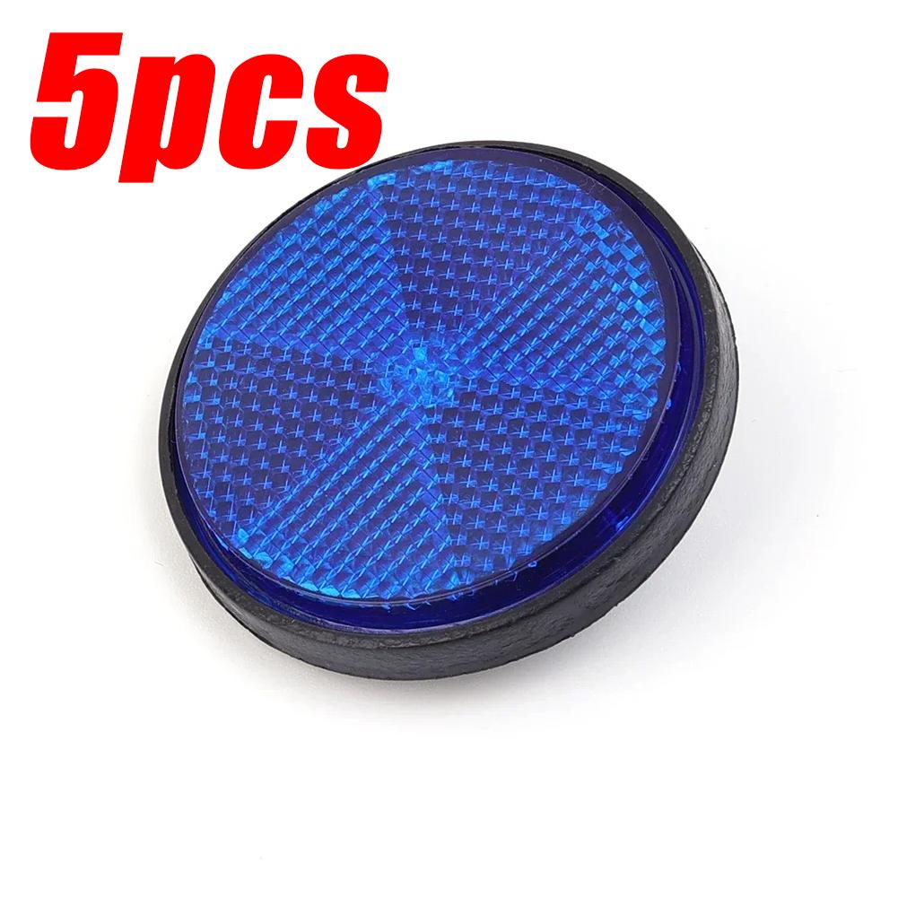 1/5pcs Circular Reflector Universal Car Trucks Motorcycle ATV Bikes Bicycle Reflector Safety Reflector Motorcycles Accessories