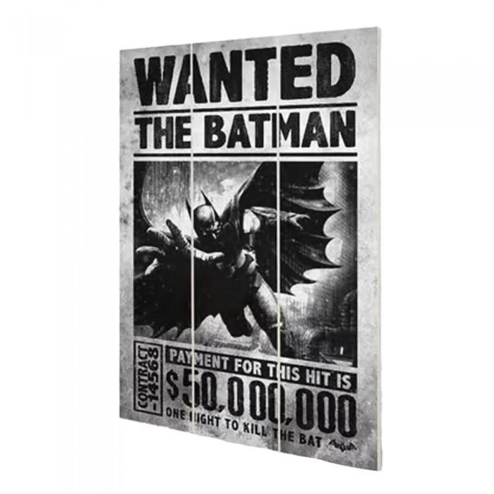 Batman Arkham Origins Wanted Poster Wood Print