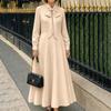 Women's Color Long Sleeve Dress for Elegant Everyday Wear