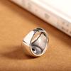 Anillo Abierto Ojo del Diablo Año Viejo 2026, Anillo Retro de Moda para Hombre