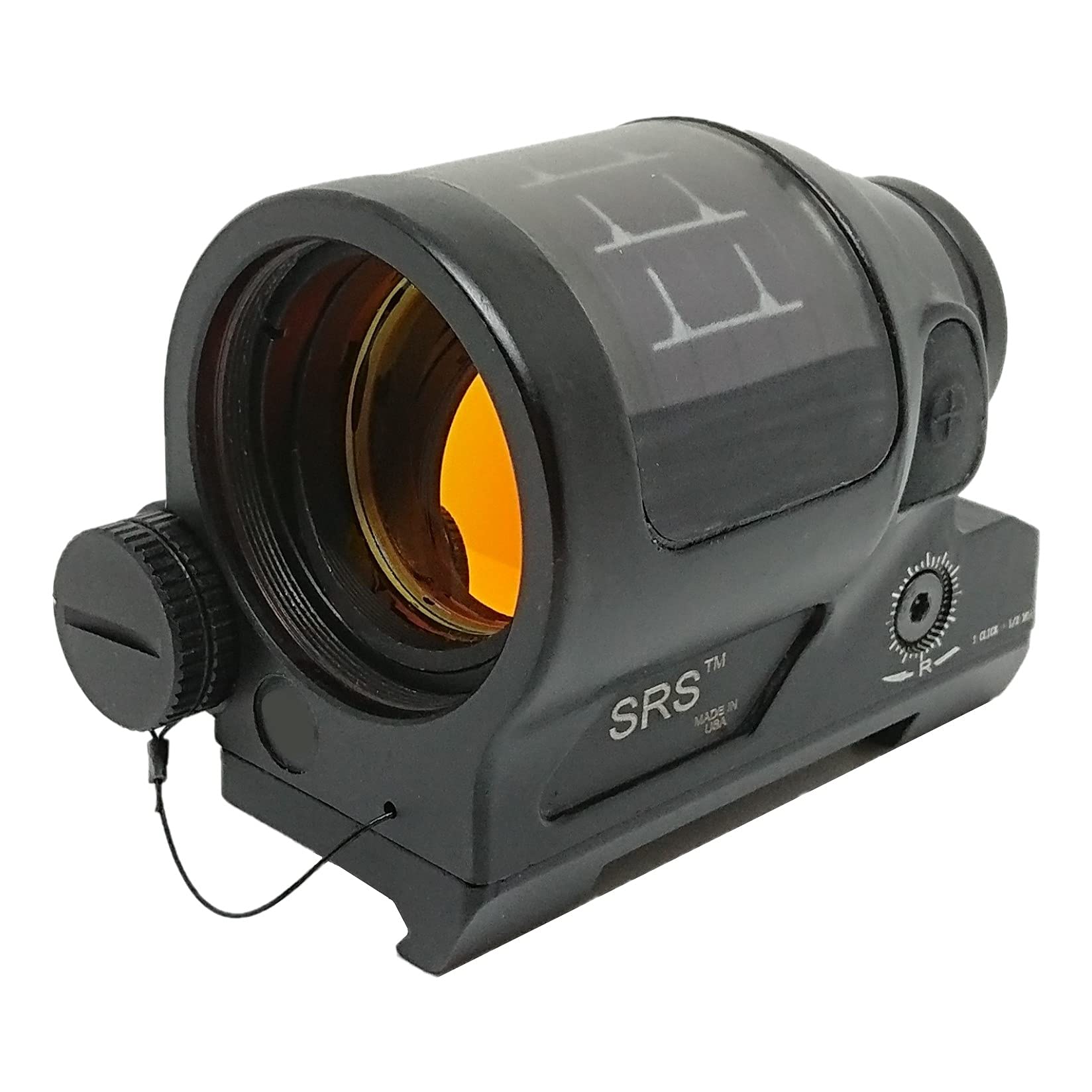

[AERITH BLACK] Tr SRS Type Replica Dot Sight with Working Solar Panel, Black, Kill Flash, Engraved, Compatible with 20mm QD Rails (SRS) (BK)