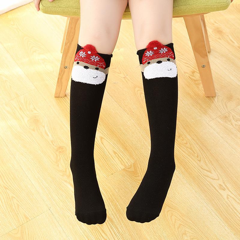 3D Kreslené Ponožky ze 100% Bavlny Středně Dlouhé a Podkolenky pro Dívky - Roztomilé Jarní/Podzimní Nošení