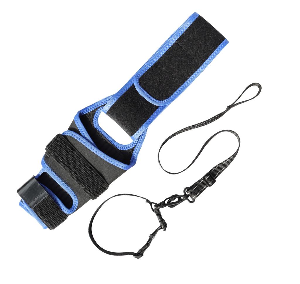 Adjustable Dog Leg Brace Support with Removable Stiffening Strips and Collar Strap for Pet Limb Protection and Stability HT2 Model