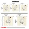 2pcs 2D Flat Printing Window Curtains Swan Garlic Swarlig Polyester Without Electricity Party Decorations Perfect for Outdoor