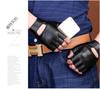 Atmungsaktive Ziegenleder-Halbfingerhandschuhe für Damen und Herren für Fitness, Autofahren, Radfahren und taktische Einsätze