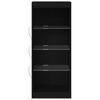 LED Sideboard In Black Oak Look 41 X 37 X 100 Cm