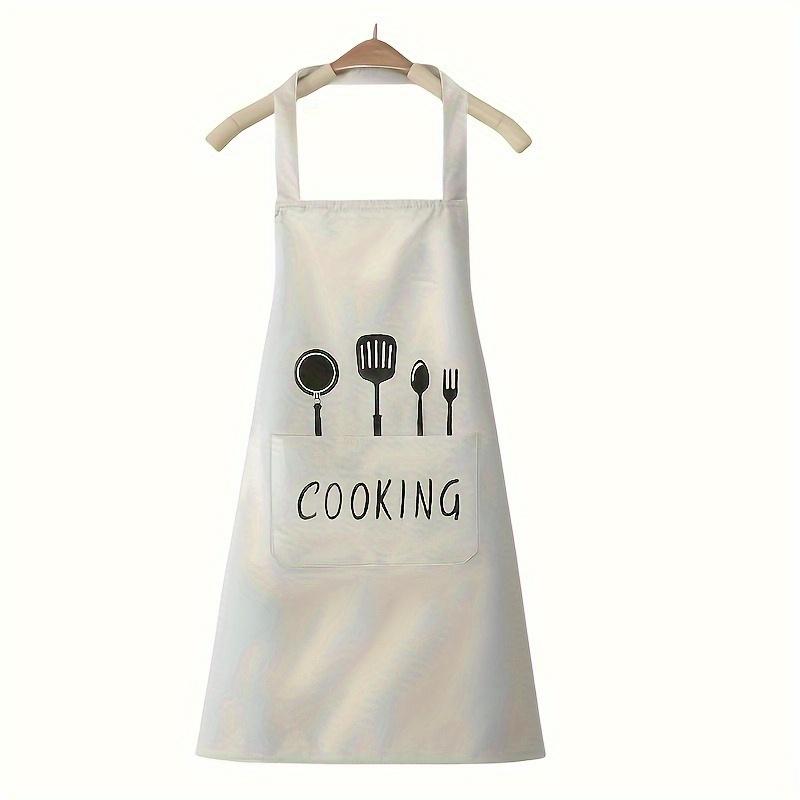 Stylish Waterproof Kitchen Apron for Cooking Oil-Resistant Sleeveless Design, One Size Fits All