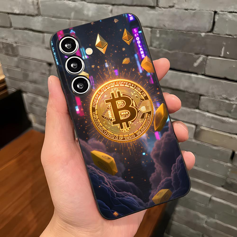 Bitcoin Phone Case For Samsung A25 A13 A33 5G A54 A36 A35 A56 A52 A14 Shockproof Soft Cover