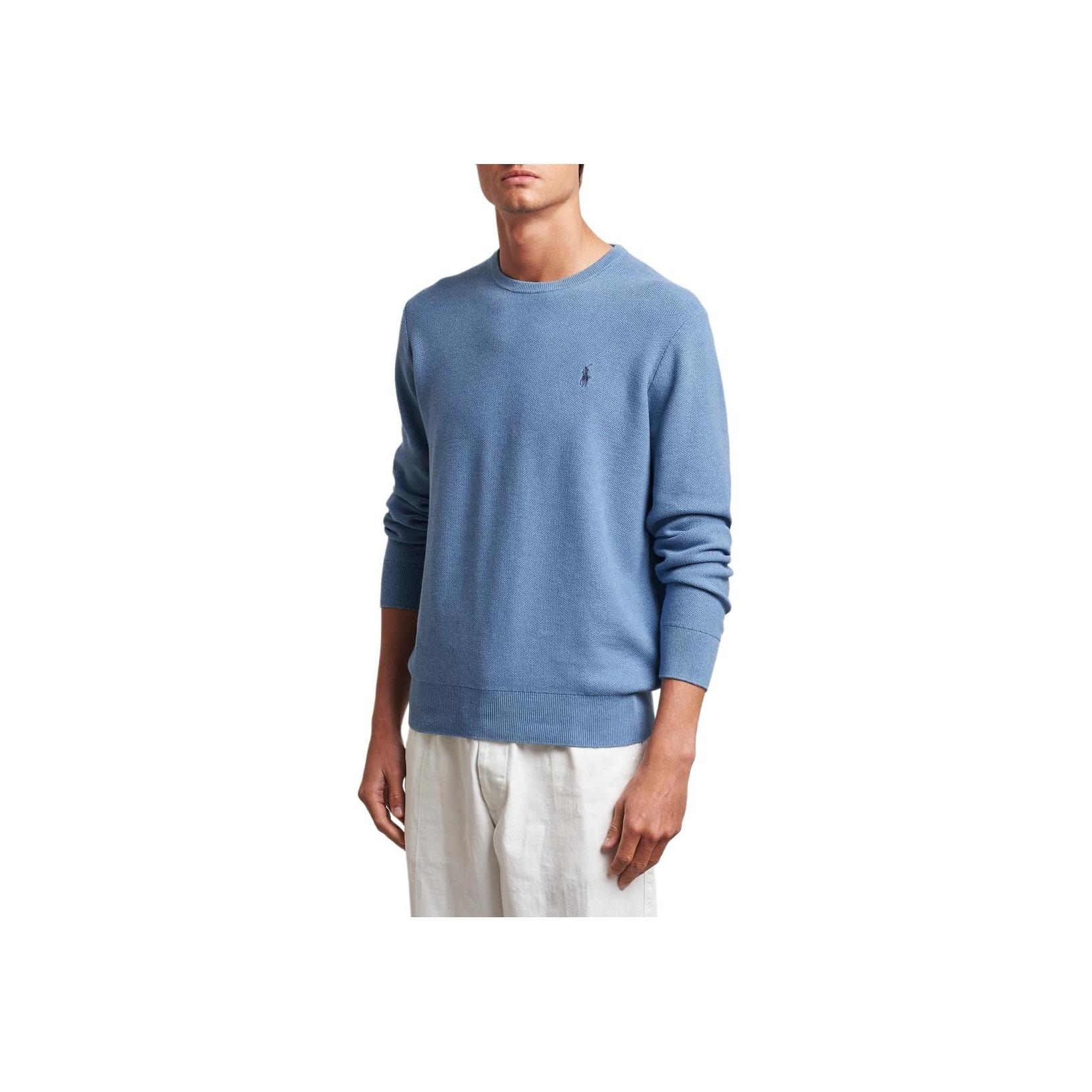 

Polo Ralph Lauren Свитер мужской вязаный с длинным рукавом, вышитым логотипом пони, с круглым вырезом, синий MNPOSWE16820285-400 2XL