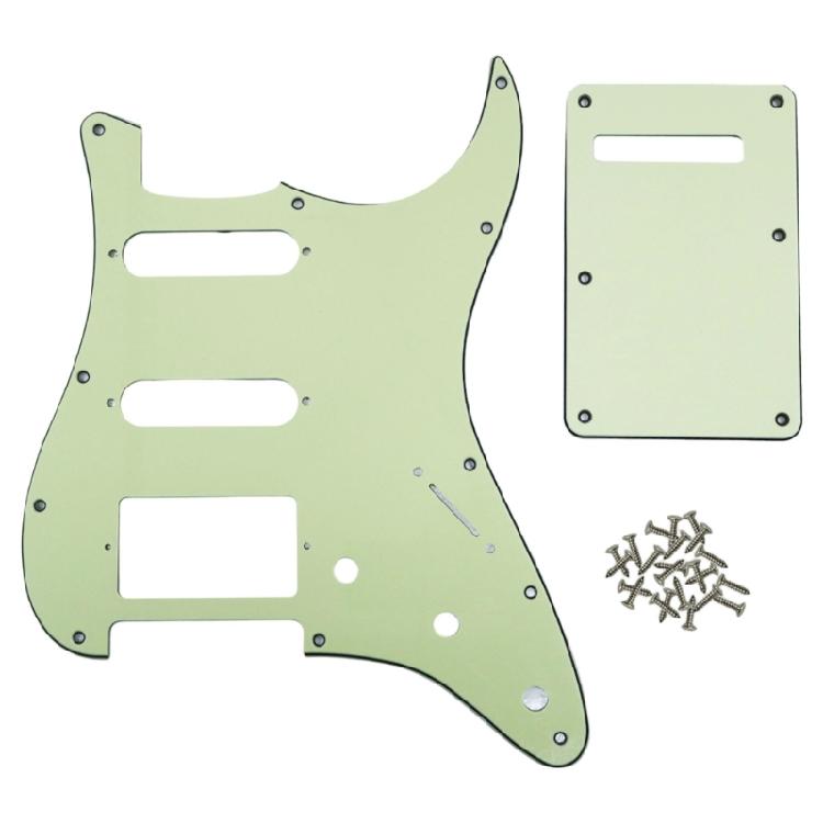 11-Loch Gitarren-Schlagbrett mit Befestigungsschraube Rückplatte Humbucker Ersatz Kratzschutz Elektrische Gitarre Zubehör