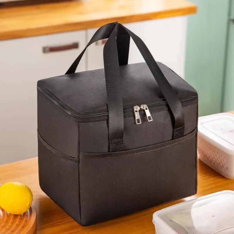 Fashion Large Capacity Leakproof Lunch Cooler Bags for Women Men Outdoor Travel Picnic Thermal Insulation Bag Box