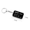 Keychain with Personality Words Pendant Bag Charms Key Chain Metal Rings Keyfob Hanging