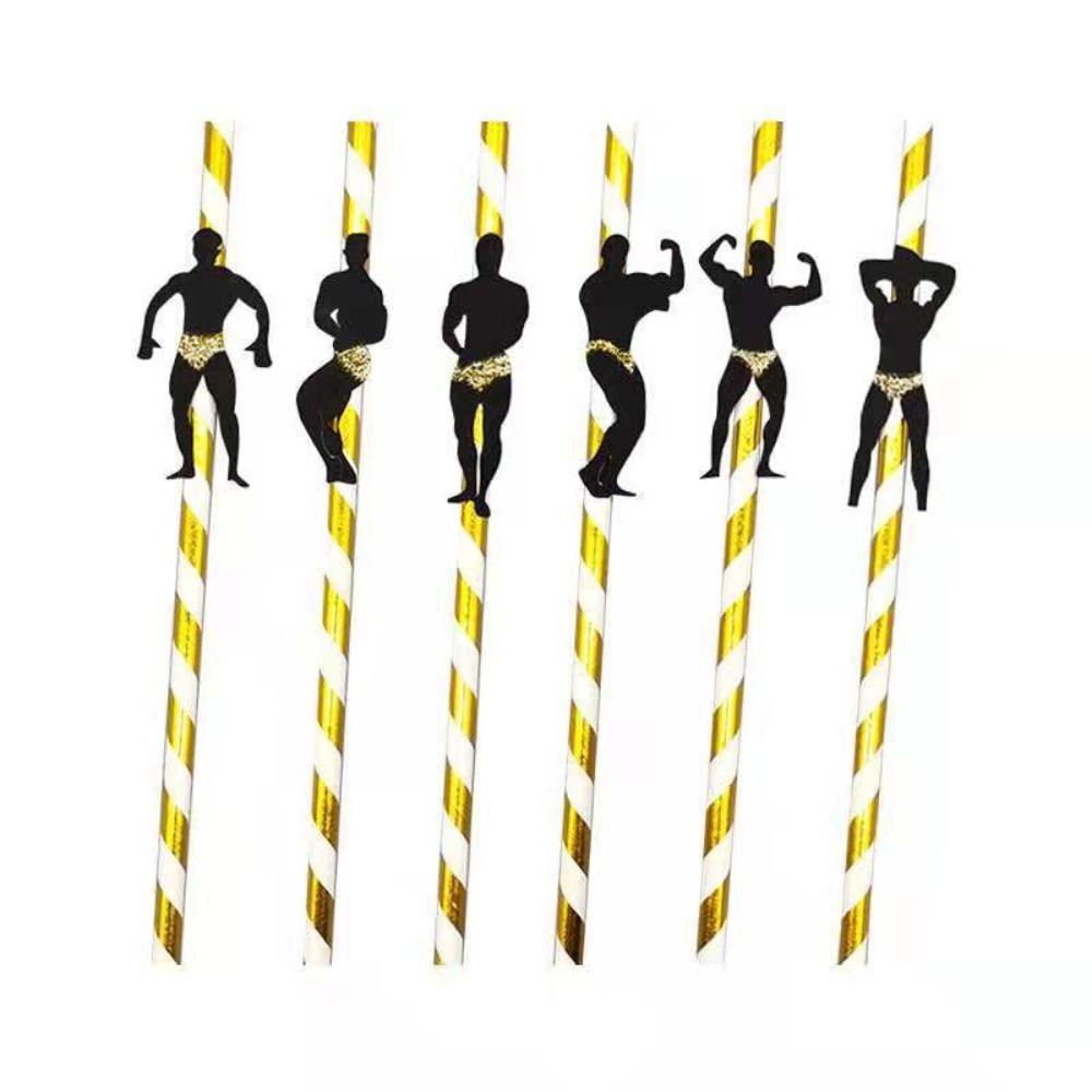 Male for Bachelorette Party Party Supplies Drinking Accessories Disposable Straws Paper Straws
