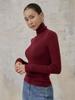 Memua Rolling Slim High Neck Knit (Dark Brown)