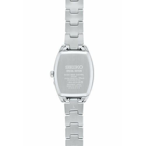 Seiko Watch Seiko Selection S Series Ladies Tonneau Type Solar Radio Special Edition SWFH123 Ladies Silver