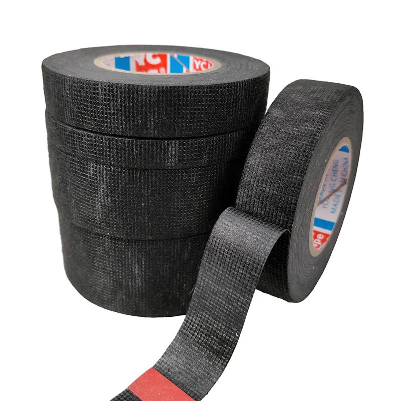 Fita adesiva Coroplast de pano resistente ao calor e retardante de chamas de 15 metros para proteção de chicote de cabos de carro