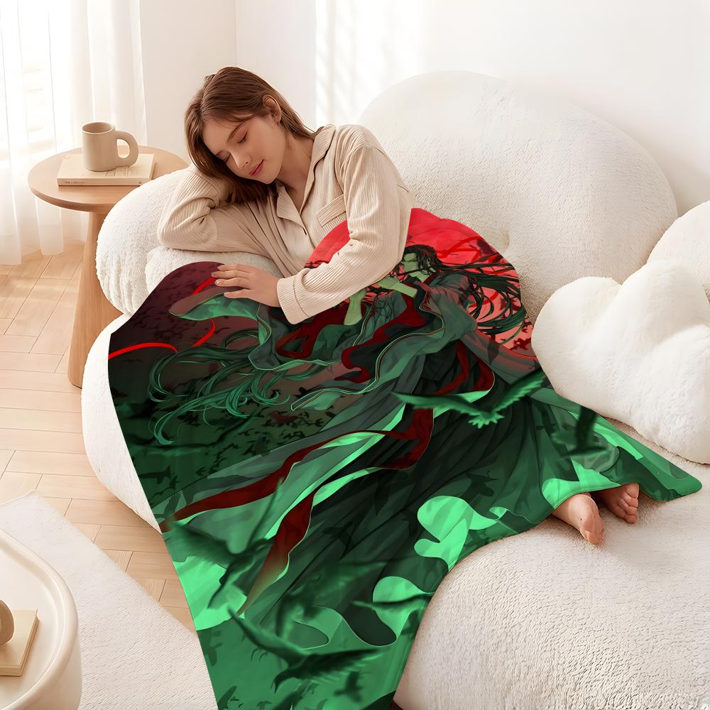 Novel G-Grandmaster O-Of D-Demonic C-Cultivation Throw Flannel Blanket Suitable for Sofas Beds Offices Travel, Camping Chairs