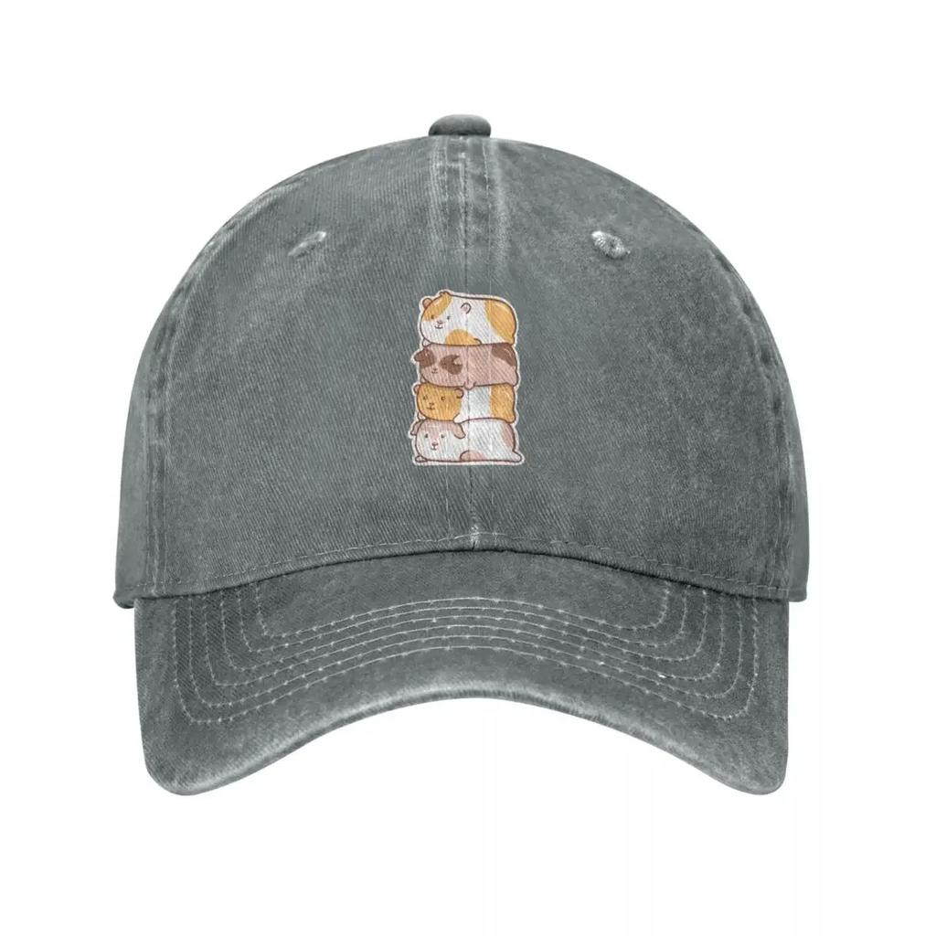 Guinea Pigs Kawaii Baseball Cap Hard Hat Fun Hats Rugby Horse Hat Unisexs Tennis Womens